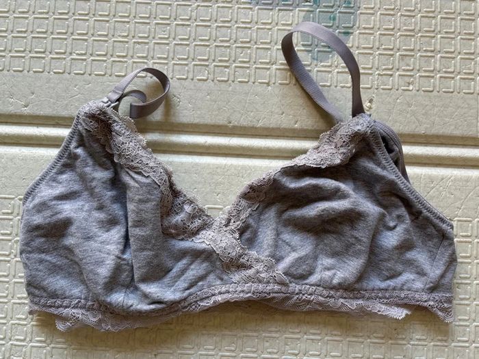 Soutien gorge allaitement coton gris Kiabi 95C tbe