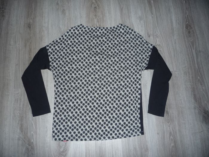 TEE SHIRT ML NOIR A MOTIFS "MISS CAPTAIN" - TAILLE 2 - n°05 - photo numéro 2