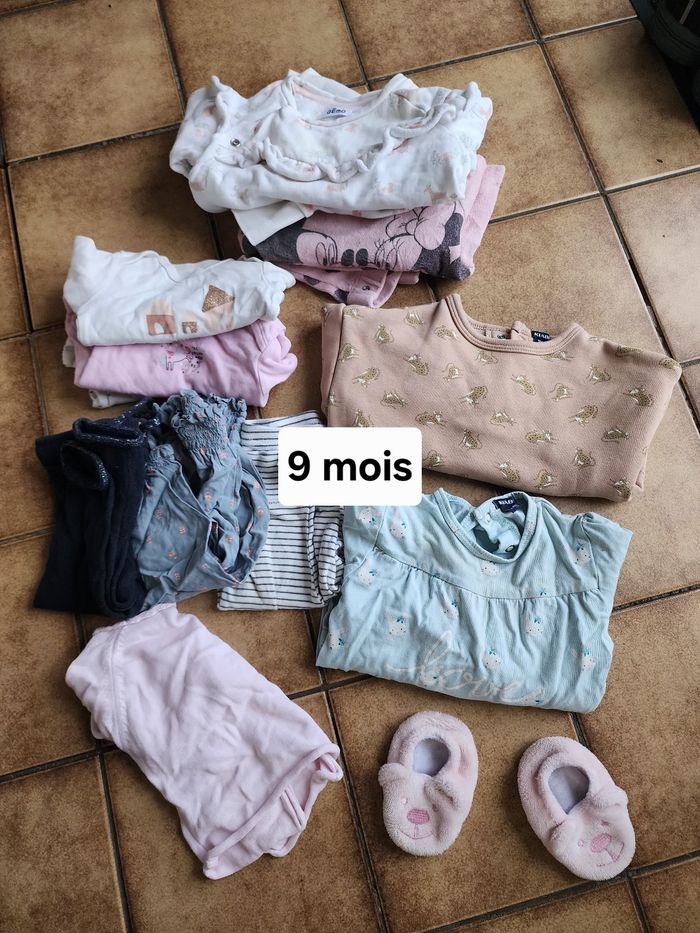 Lot vêtements bébé fille 9 mois