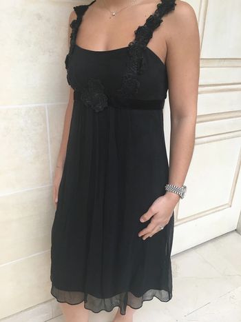 Robe de soirée noire dentelle Les Petites taille 2
