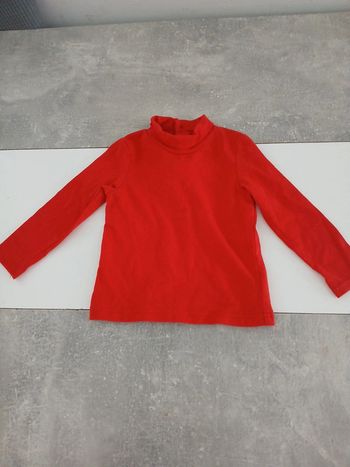 Haut col roulé bébé fille