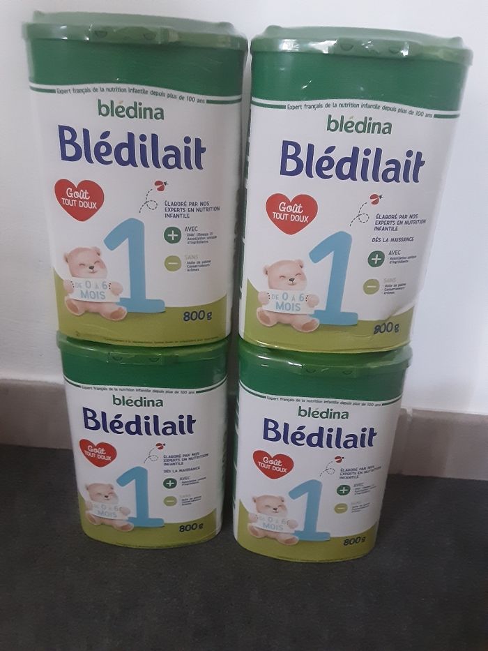 4 boîtes bledilait 1