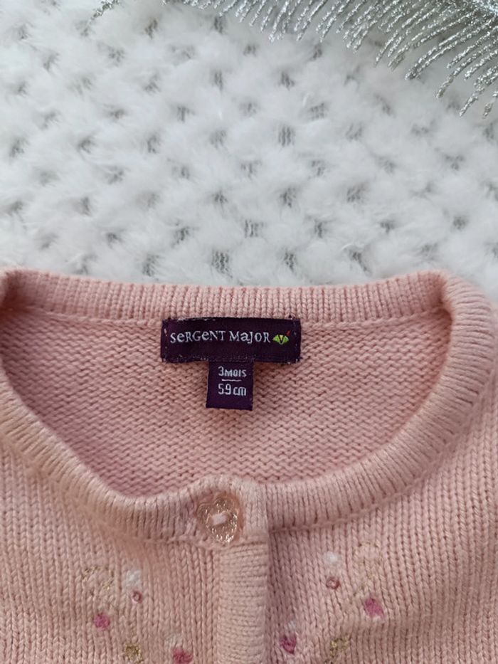 🔸 Boléro Rose Sergent Major Fille 3 Mois🔸 - photo numéro 6