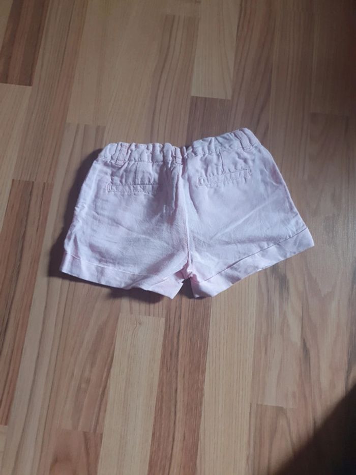 short coton monoprix rose 4 ans - photo numéro 3