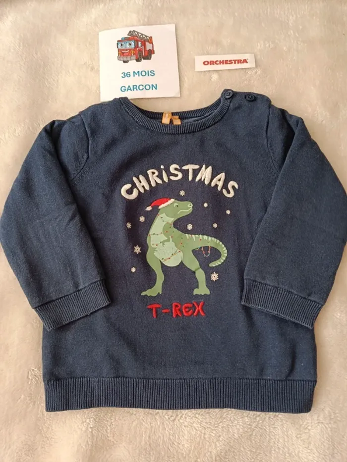 Pull de noel 36 mois orchestra