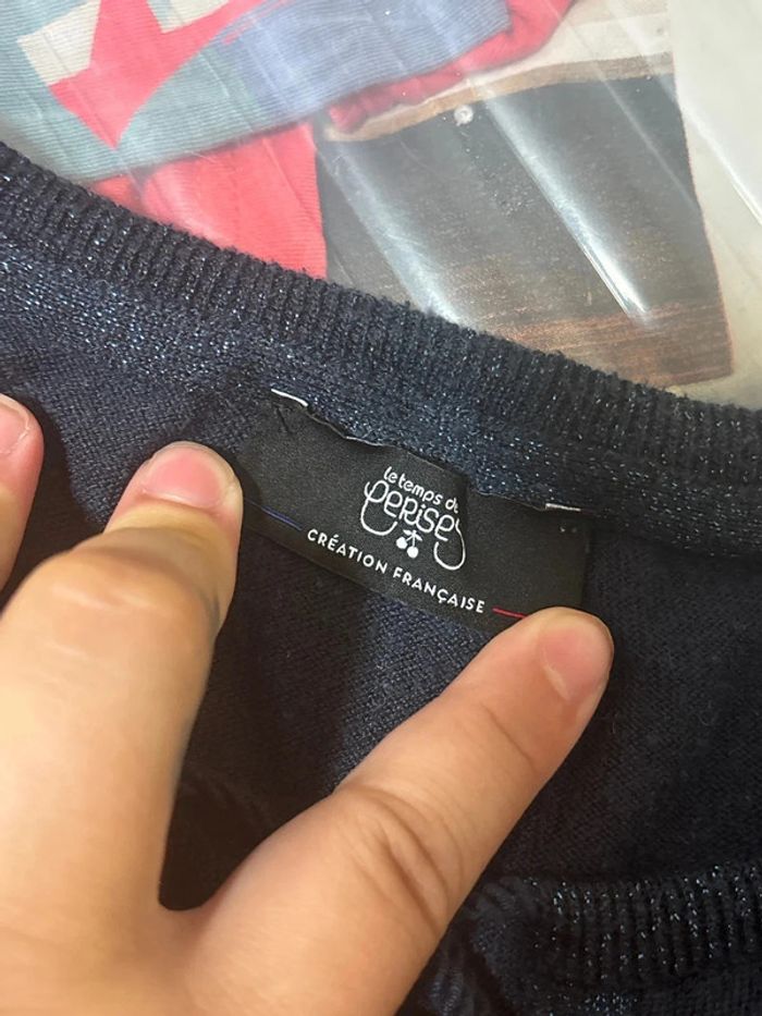 Pull taille 42-44 voir mesures marque le temp des cerises - photo numéro 5