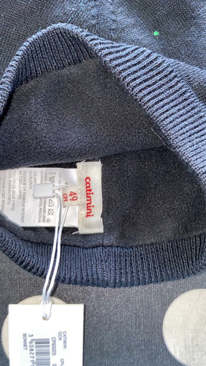 Bonnet catimini neuf étiqueté t.49 (2-3 ans) - photo numéro 2