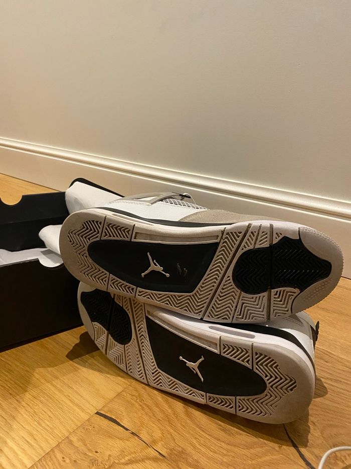 Air Jordan 4 Retro White black – Taille 45 - photo numéro 8