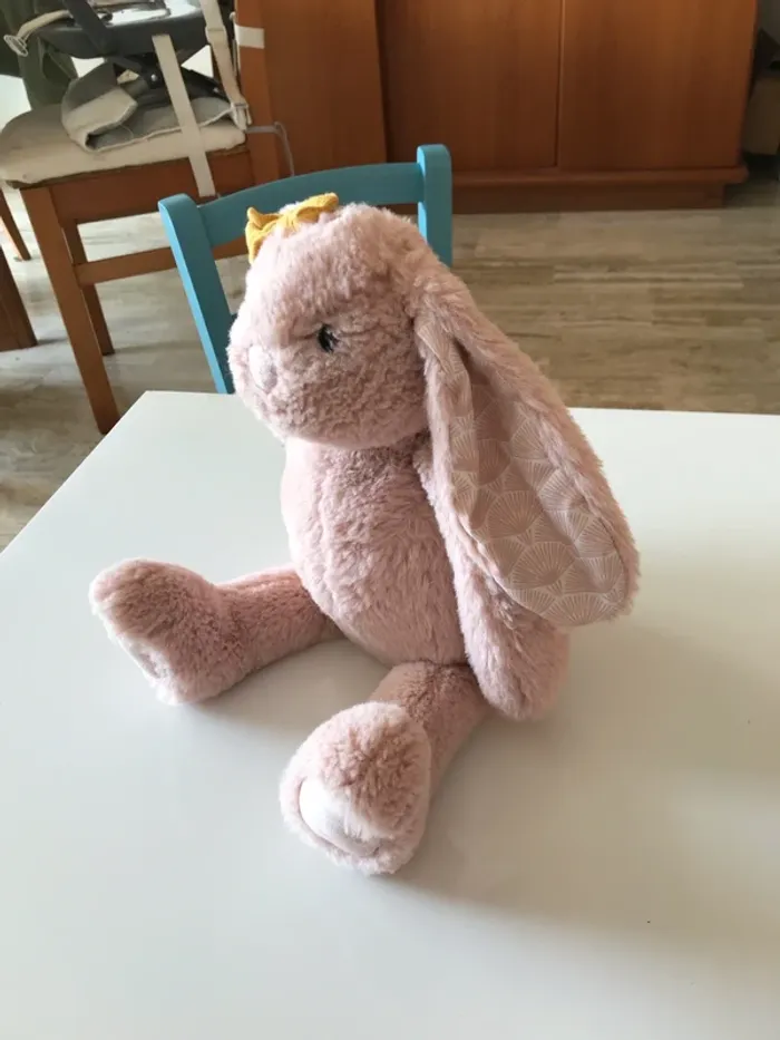 Doudou lapin rose - photo numéro 3