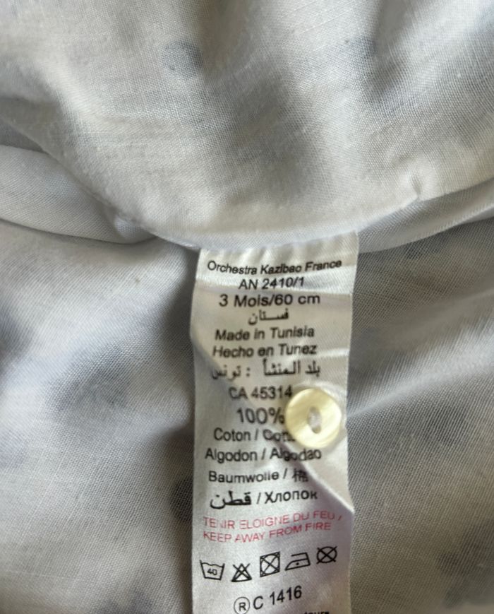robe légère imprimé papillons taille 3 mois - photo numéro 6