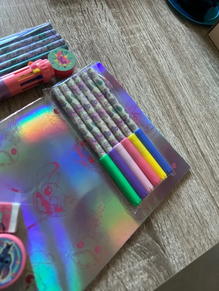 Lot fournitures scolaire stitch - photo numéro 5
