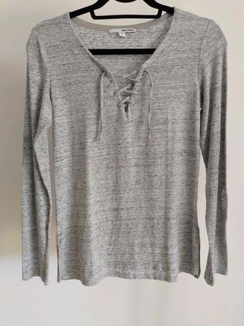 Tally Weijl t-shirt manches longues gris M