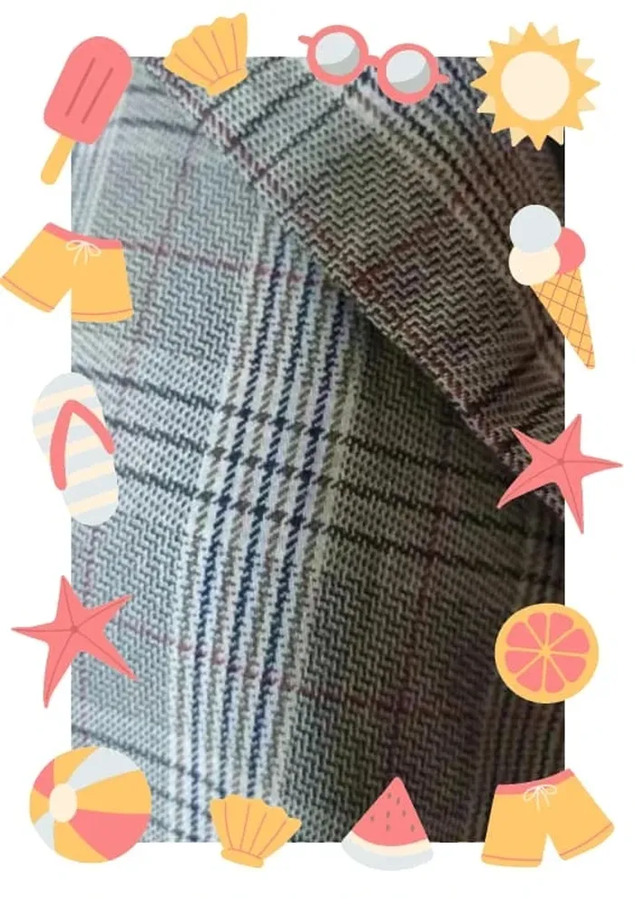 Veste blazer à carreaux - photo numéro 3