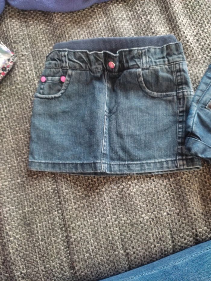 Jupe et short en jeans 12 mois - photo numéro 2