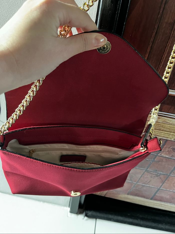 sac rouge suédine ANDRÉ - photo numéro 2