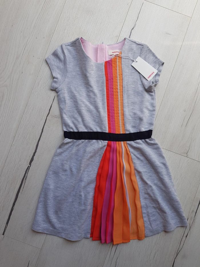 Robe catimini 4ans fluide et ceinturée neuve