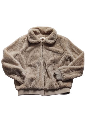 Veste beige fausse fourrure taille M