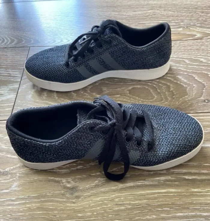 Basket sneakers en toile gris foncé Adidas Pointure 40 - photo numéro 2