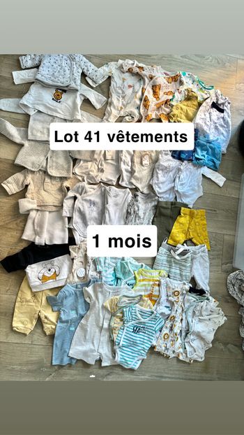 Lot vêtements 1 mois