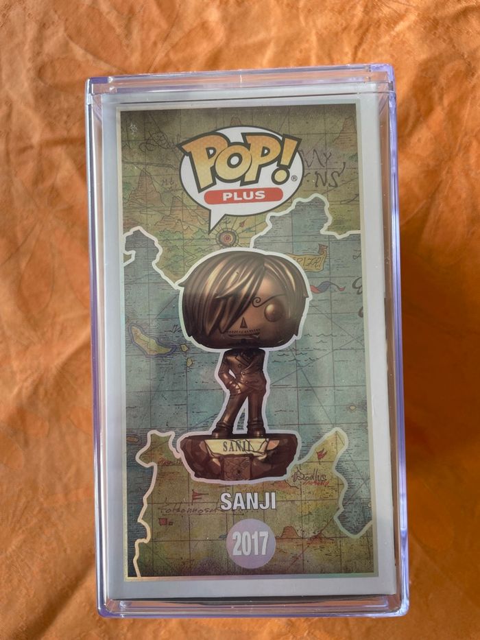 Figurine Funko Pop n°2017 Sanji Bronze One Piece + Pop Protector Case - photo numéro 3