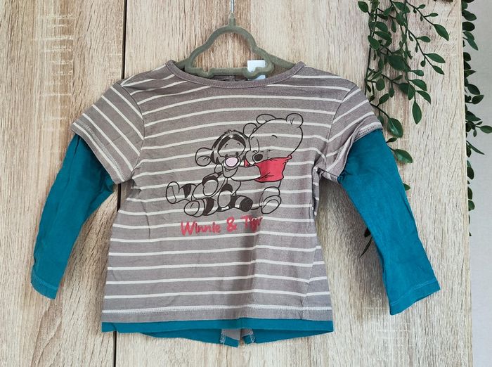 T-shirt manches longues Disney baby Winnie l'ourson 12 mois