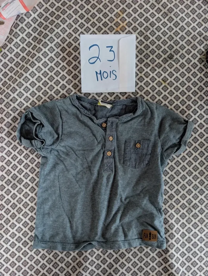 Tee shirt bébé garçon 23 mois