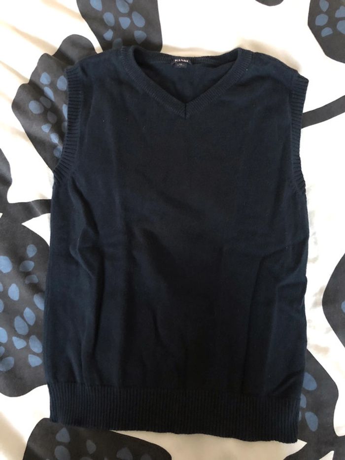Pull sans manches / sur chemise kiabi 8 ans