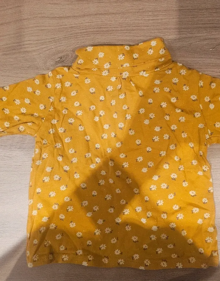 Chemise jaune tex baby 6 mois - photo numéro 3