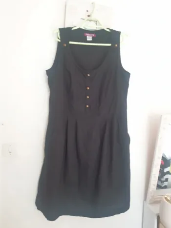 Robe noir lin 48/50