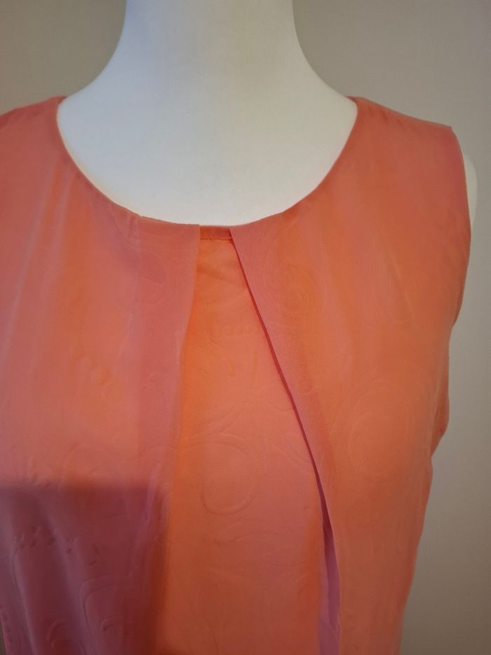 Robe fluide à motifs rose/corail LC Waikiki taille M 38 - photo numéro 3