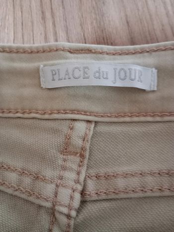 pantalon Place du Jour crème taille 38