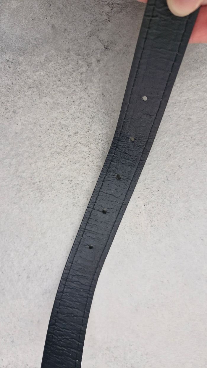 Ceinture synthétique noire pour homme - photo numéro 7