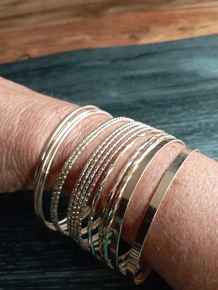 Lot de 14 joncs acier doré - photo numéro 4