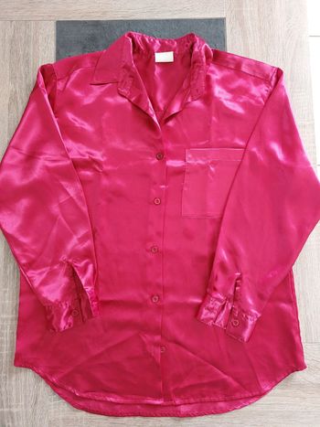 Chemise scintillante vintage manche longue femme