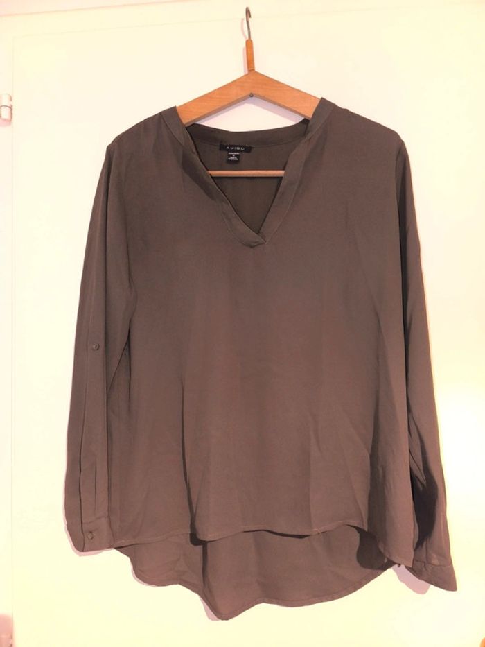 Chemisier marron fluide T/M