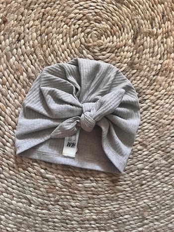 Turban côtelé avec noeud 6-12 mois