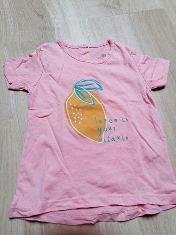 Tee shirt 12mois neuf