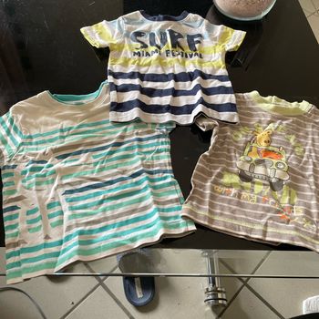 Lot de 3 tee shirt manche courte