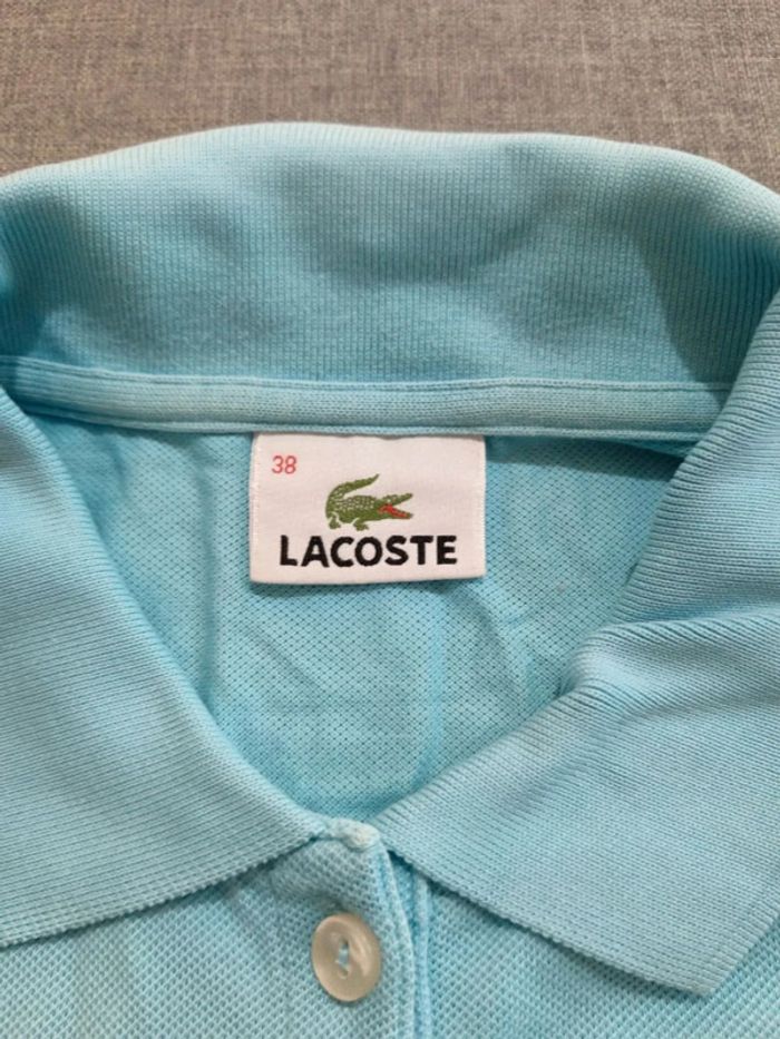 C57 polo turquoise Lacoste 38 - photo numéro 3