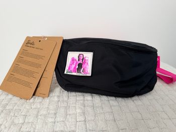 👜 sacoche / banane barbie - fille - noir et rose - neuf avec étiquette