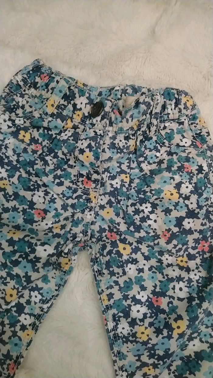 Pantalon fleuri bébé fille - photo numéro 2
