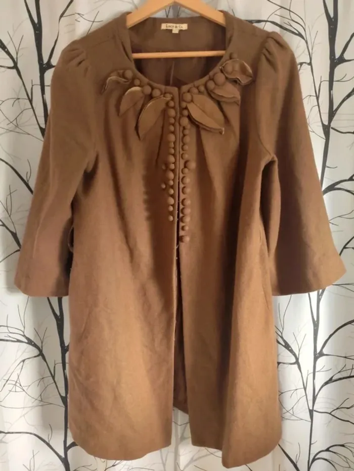 Manteau femme bohème Lucy & CO. manches 3/4 taille M