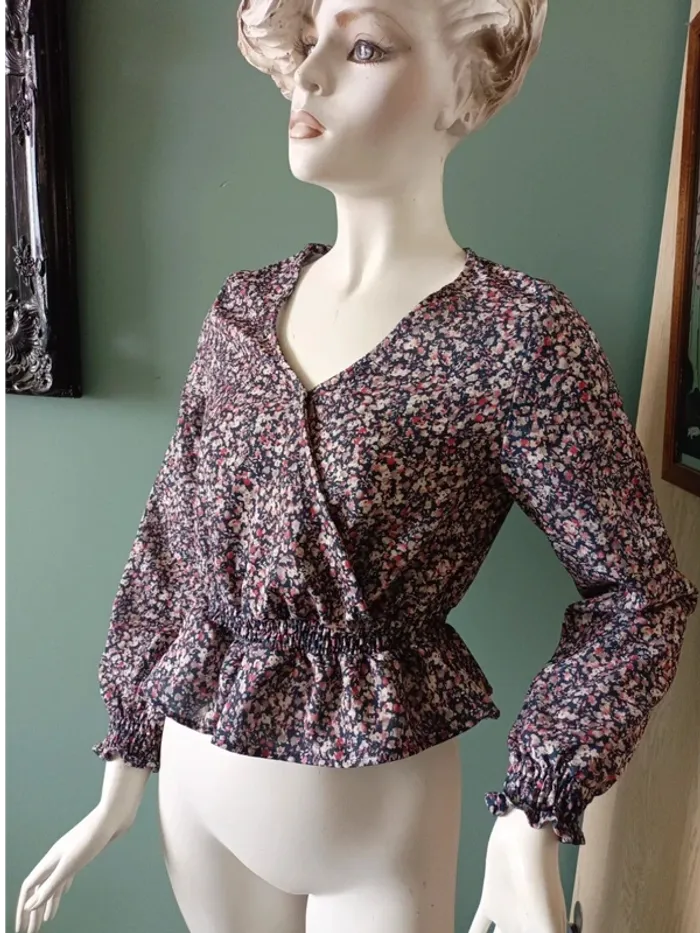 Blouse fleurie IKKS S - photo numéro 2