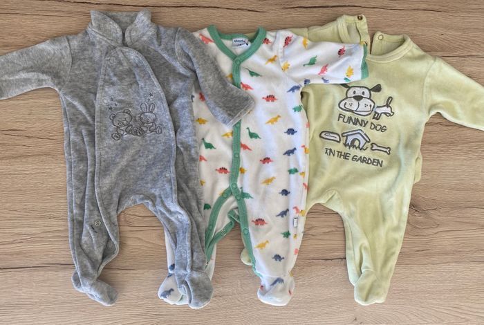 Lot de 7 grenouillères matière peau de pêche - photo numéro 2