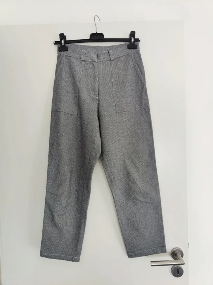 Pantalon pied de poule bleu marine karl Marc john 34
