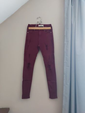 Jean slim taille haute Bordeaux