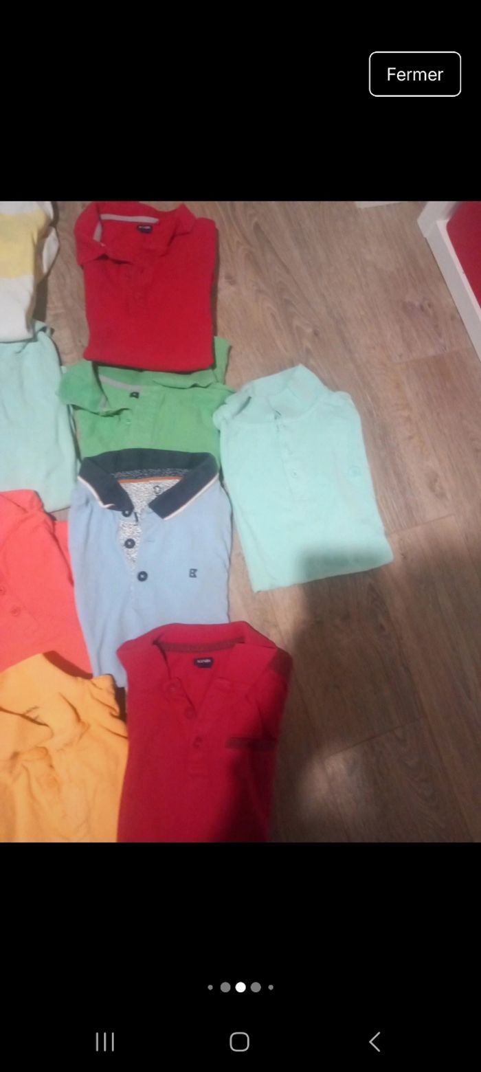 Lot 17 polos manches courtes 12 ans - photo numéro 4