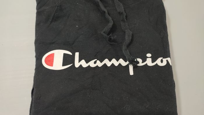 Vêtement Homme Sweatshirts Sweats pull à capuche noir Champion Authentic taille M #Retrostreet - photo numéro 4
