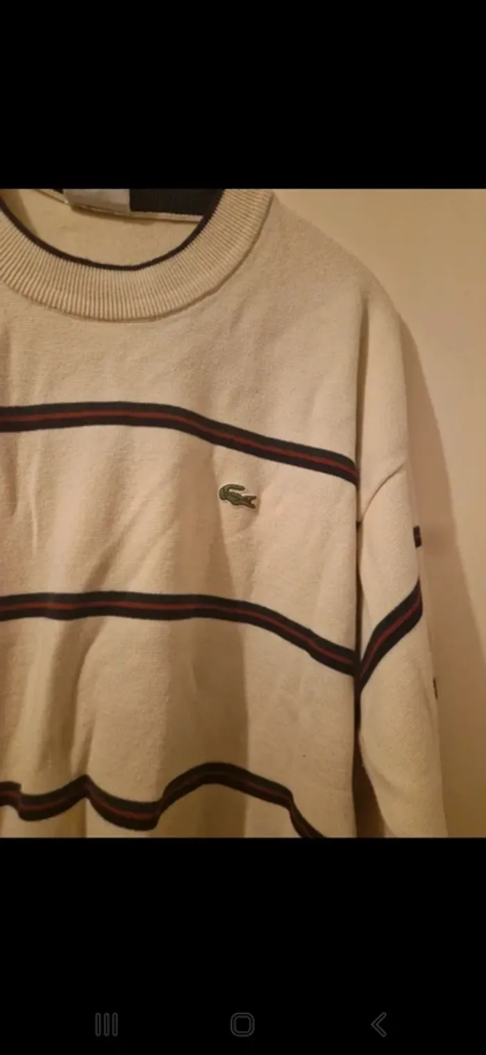 Pull vintage lacoste taille 3xl - photo numéro 2