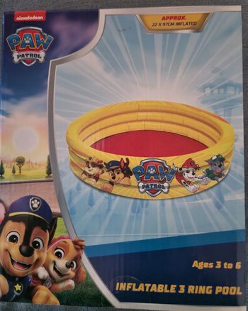 Piscine gonflable paw patrol